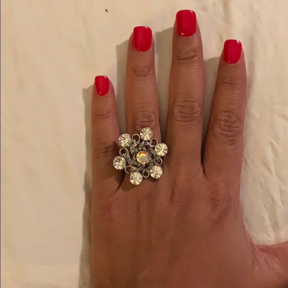 Silver ring with Crystal - Picture 3 of 3